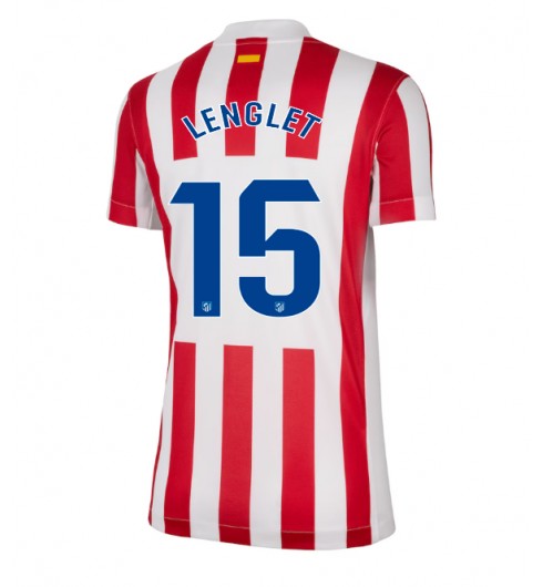 Ženske Nogometnih dresov Atletico Madrid Clement Lenglet #15 Domači 2025-26 Kratki rokavi Ženske Nogometnih dresov Atletico Madrid Clement Lenglet #15 Domači 2025-26 Kratki rokavi